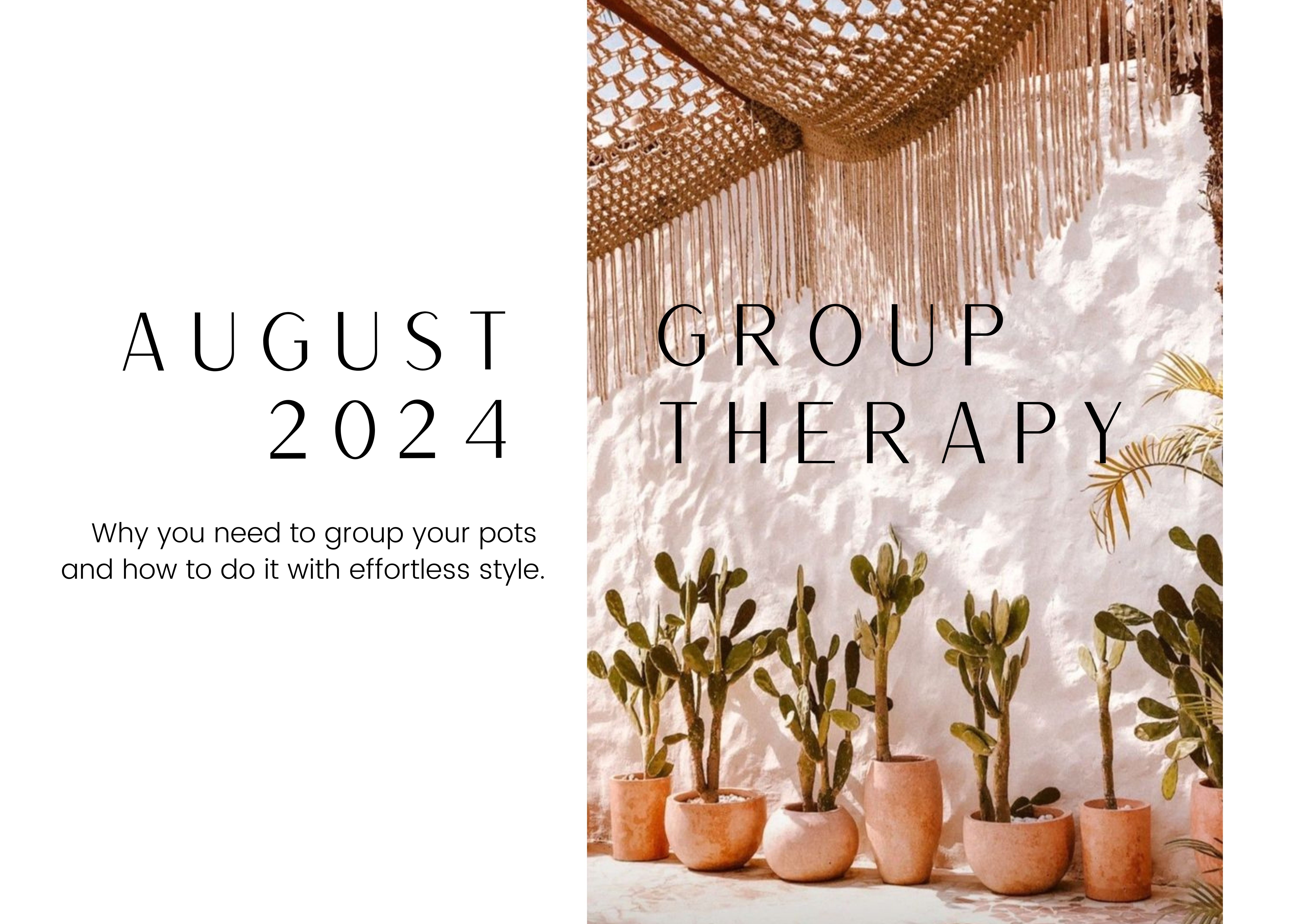 Group Therapy and why you need to group your pots!